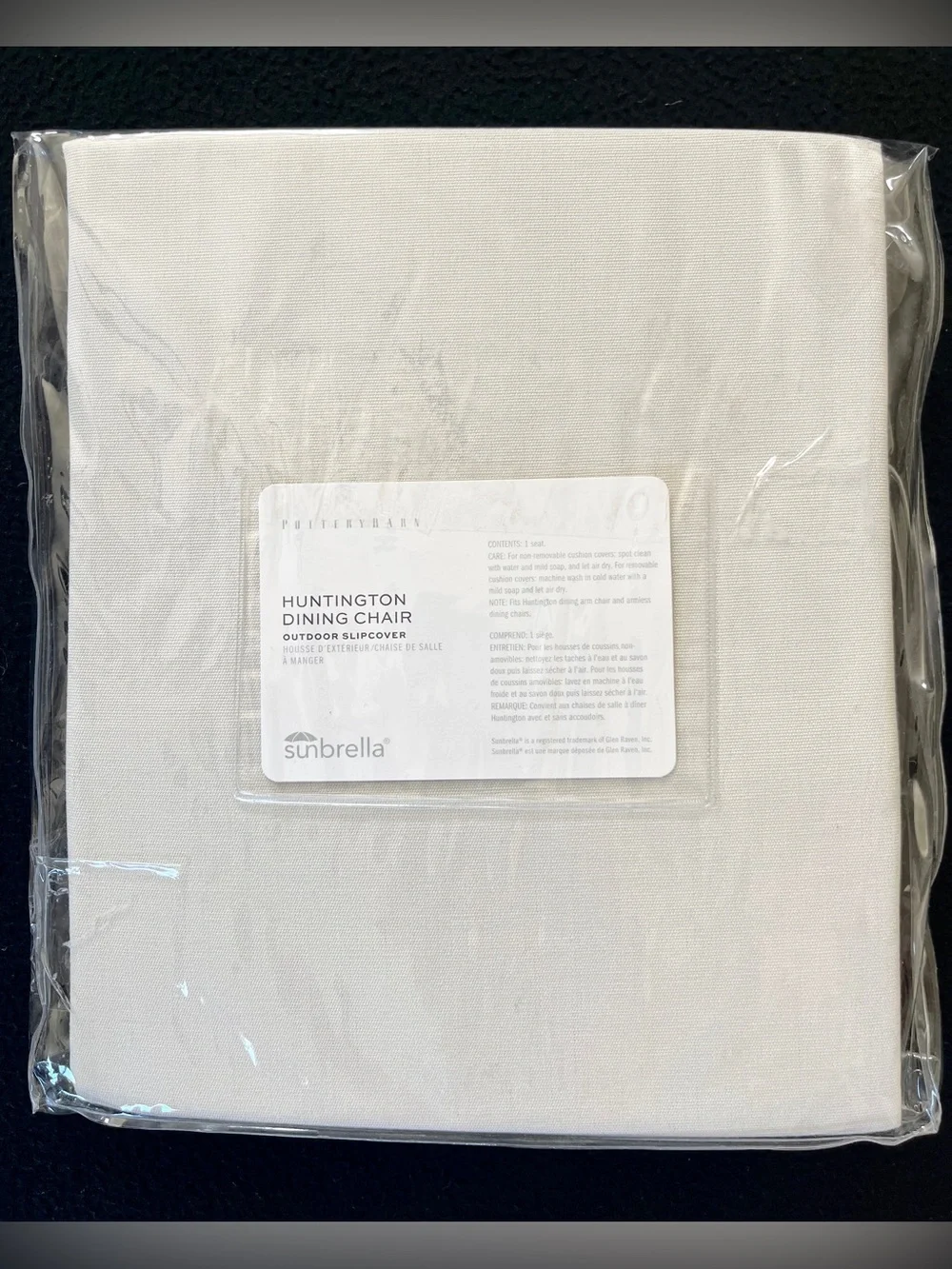 NEW Pottery Barn Sunbrella Huntington Dining Chair Slipcover Seat Cushion Cover